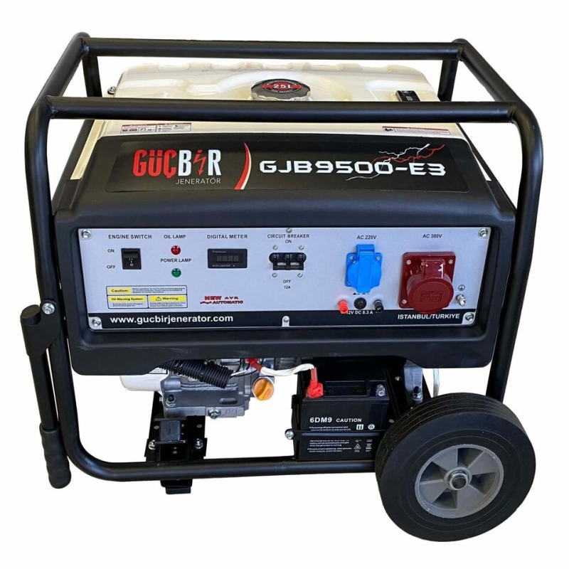 Генератор бензиновий GUCBIR 3 фази (220/380В), 7,5кВт, (GJB9500E-3)